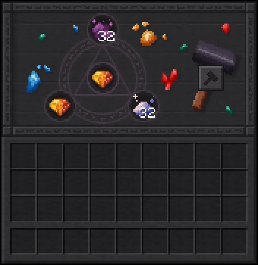 Apotheosis Gem Cutting Table interface